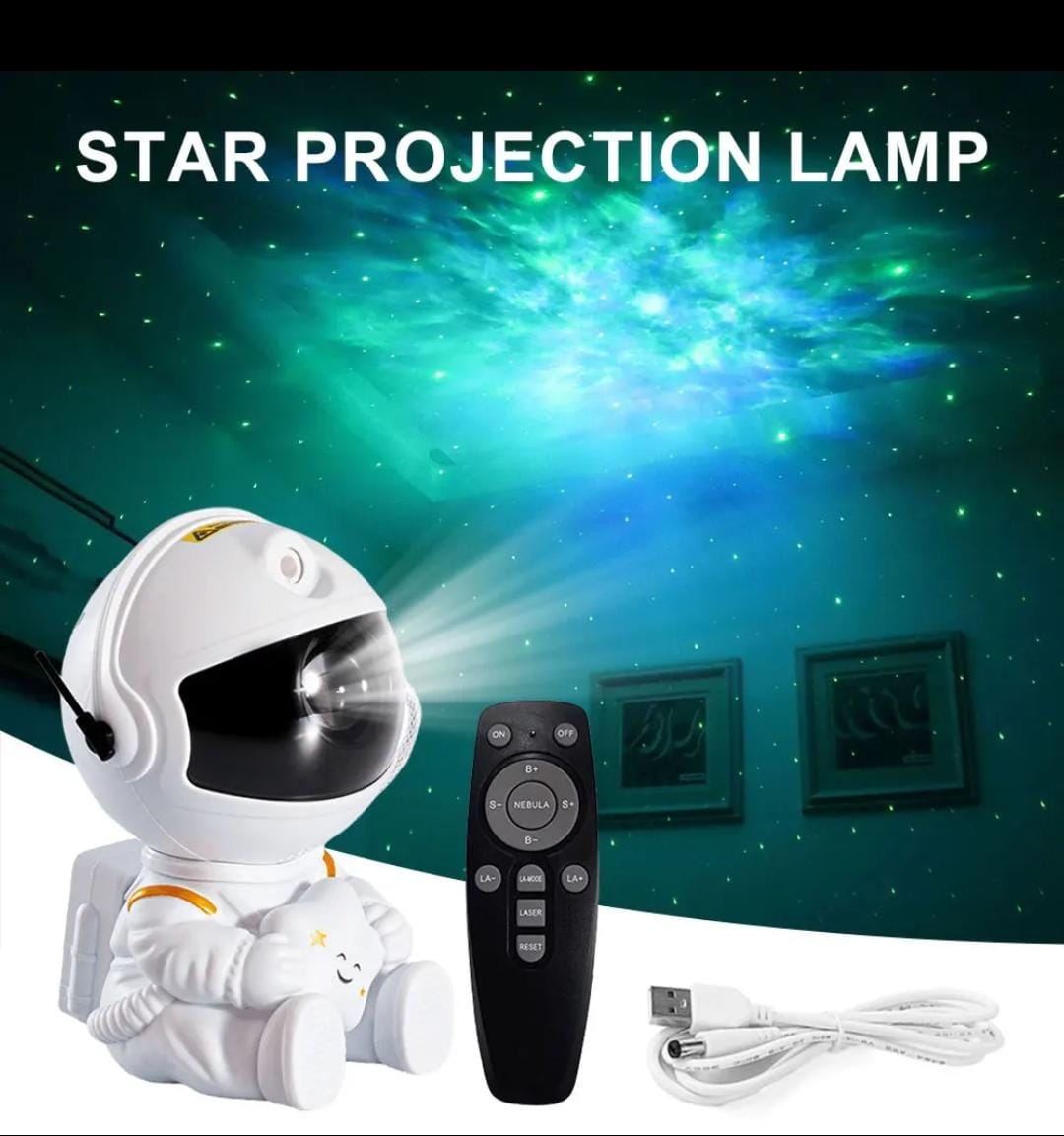 Mini Proyector Astronauta Galaxia Nebulosa